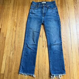 Madewell Jeans Womens 23 Slim Demi Boot Blue Denim (26x27)